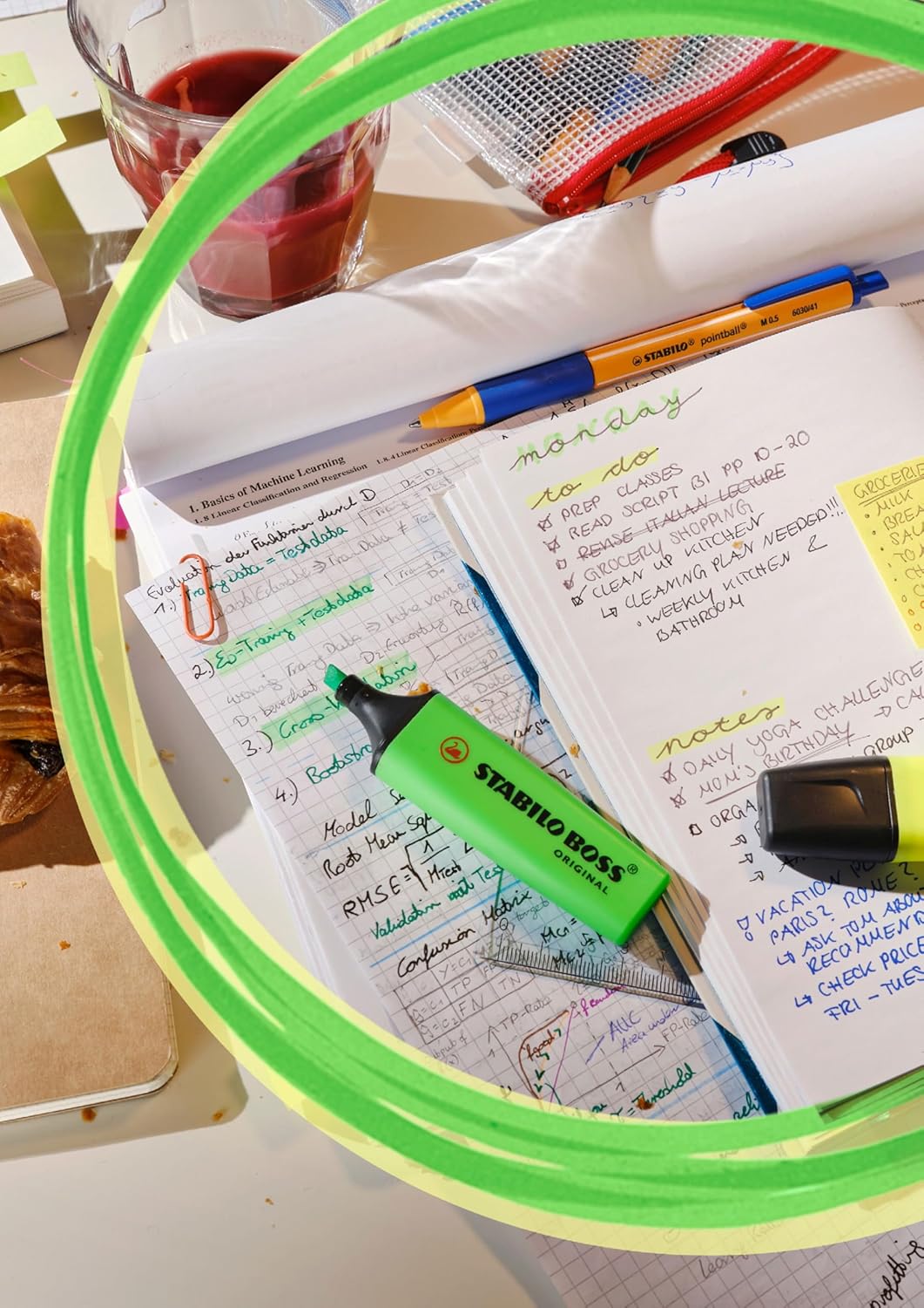 Textmarker - STABILO BOSS ORIGINAL - 15er Tischset - mit 9 Leuchtfarben & 6 Pastellfarben, 15er Tisc