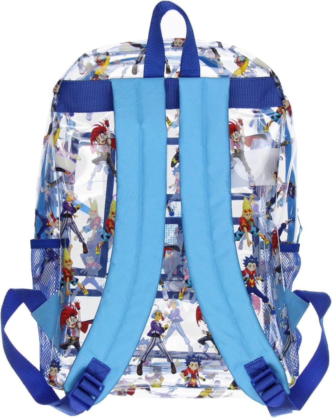 Beyblade Burst strapazierfähiger transparenter Schulrucksack, Reiserucksack, Büchertasche, Transpare