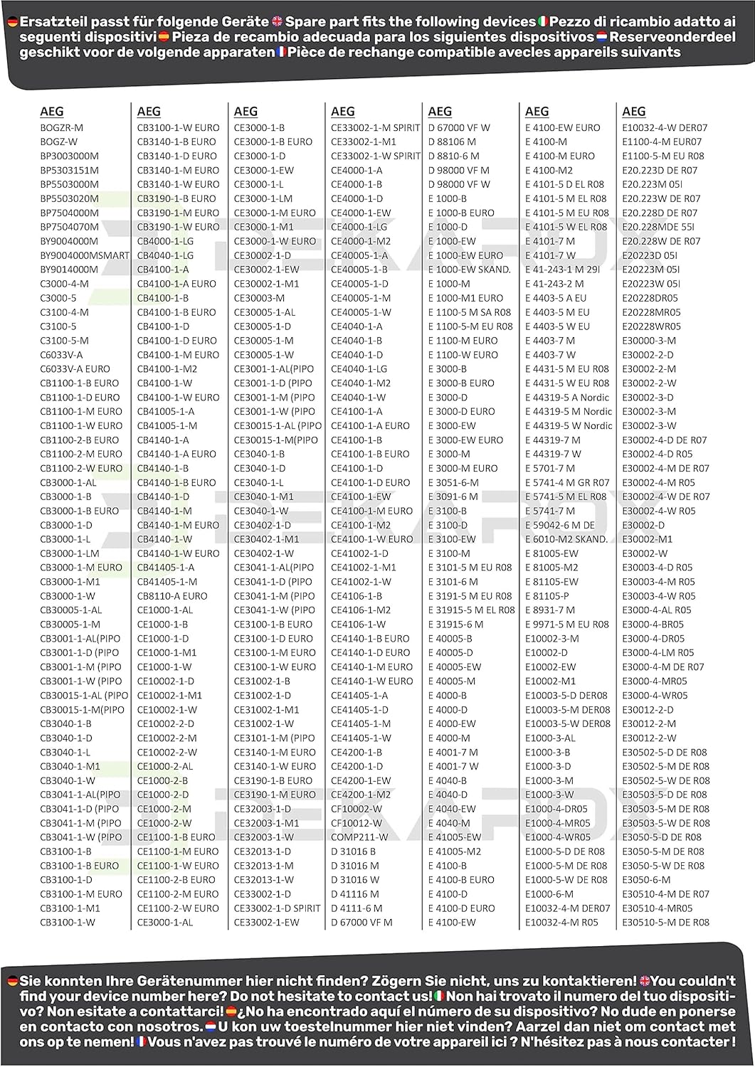 DEKAROX Fettpfanne Backblech emailliert 425x360x43mm für AEG Electrolux Juno Zanussi 87028820/0 3870