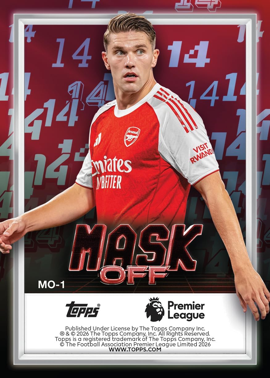 Topps Merlin Premier League 2026 - Value Box | 4 Karten pro Packung, 7 Packungen pro Box, mit 1 numm