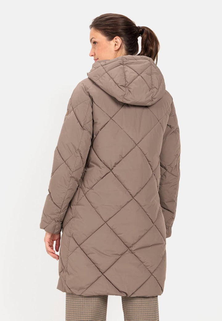 camel active Damen Steppmantel aus recyceltem Polyester Braun womenswear-46