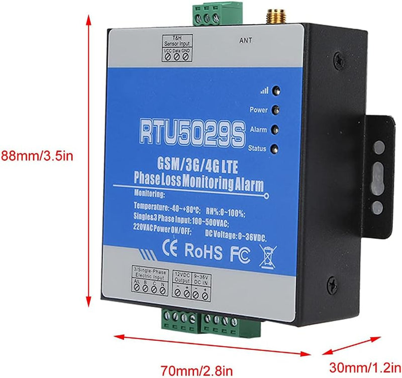 GSM-Stromversorgungsstatusüberwachungs-Alarm-Controller, dreiphasige drahtlose Stromkreisfehler, Kur