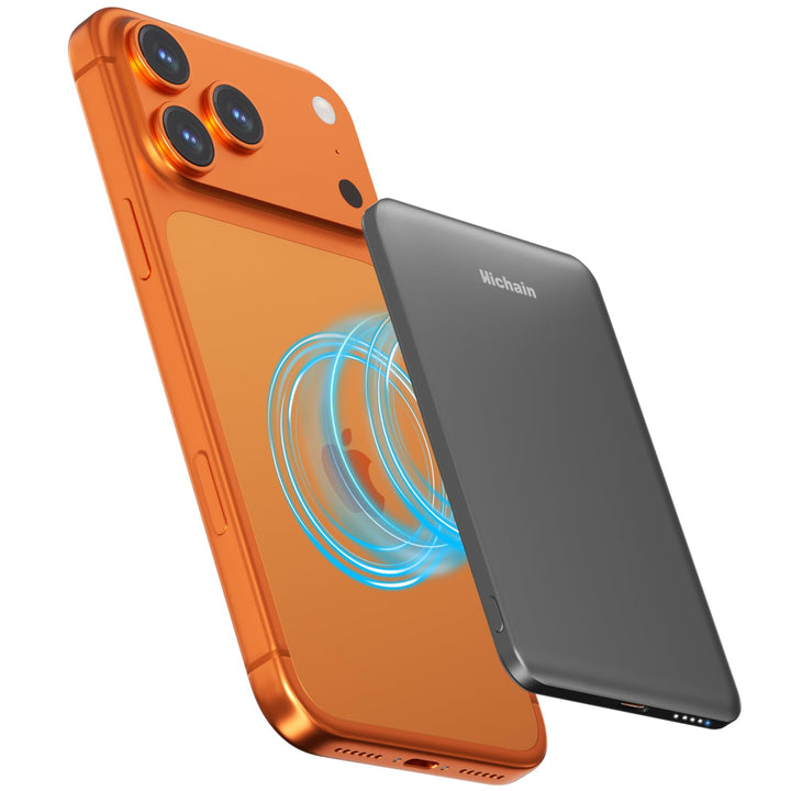 Magnetische Powerbank 5000mAh Ultra Slim Magnetisch - 22.5W Max Ultraschnelles Laden, Magnet-kompati