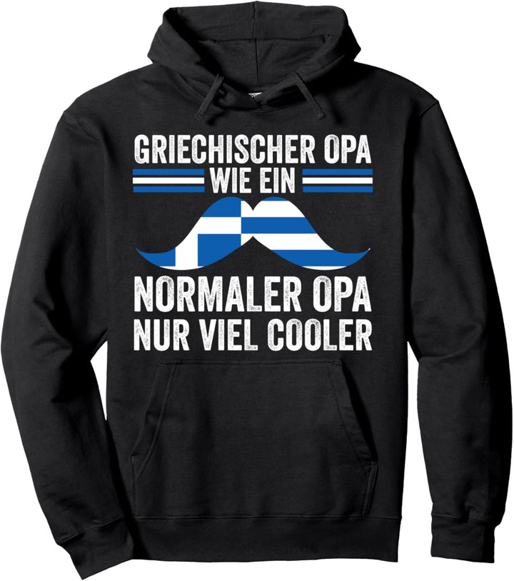 Griechen Opa Griechischer Grovater Griechenland Pullover Hoodie