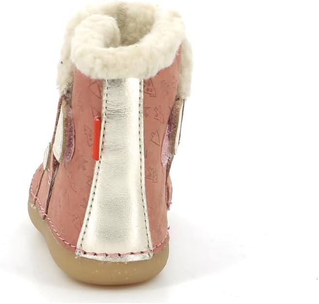 Kickers Mädchen Windy Stiefelette 22 EU Roségold Fantasie, 22 EU Roségold Fantasie