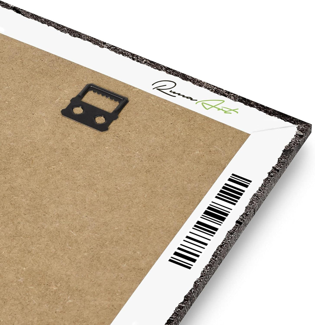 Runa Art Wandbilder Herzen Holz 5 Teilig Bild auf Vlies Leinwand Deko Wohnzimmer Schlafzimmer Romant