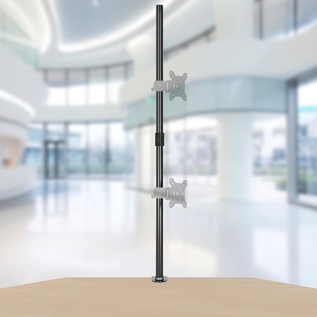 Duronic DMT100 Monitorarm Mittelstange, 100 cm Stange mit Tischklemme, Kompatibel mit Allen Duronic