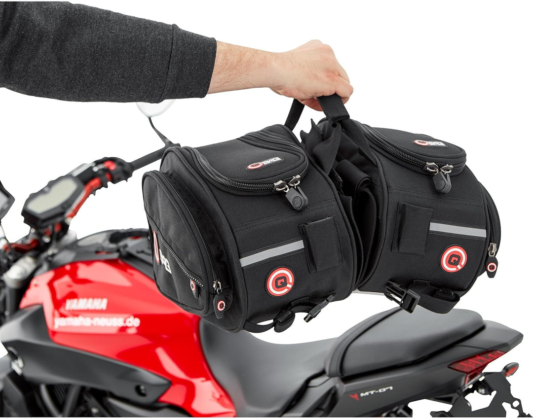 QBag Motorrad Satteltaschen für Motorrad Taschen Satteltaschen Motorrad Gepäck Satteltaschenpaar Mot