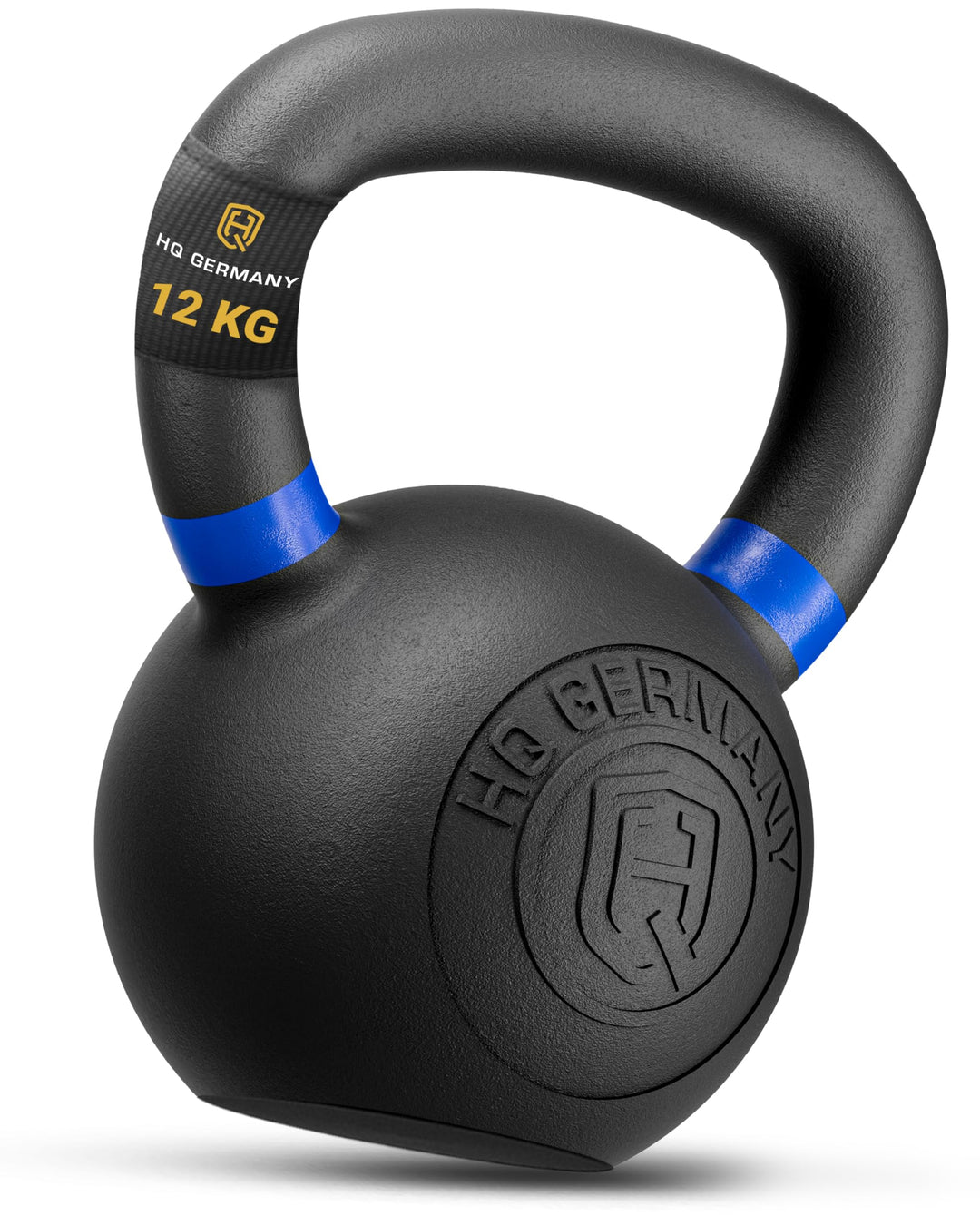 HQ Germany® Kettlebell Powdercoat [Pulverbeschichtung] - Kugelhantel 2-32kg | Vollguss ohne Schweiss