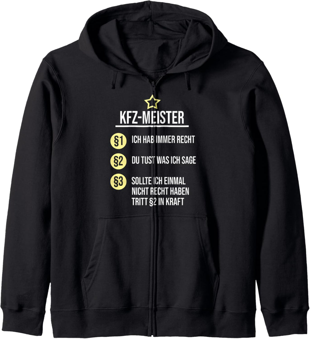 Kfz-Meister Geschenk Mechatroniker Sprüche Berufe Schrauber Kapuzenjacke