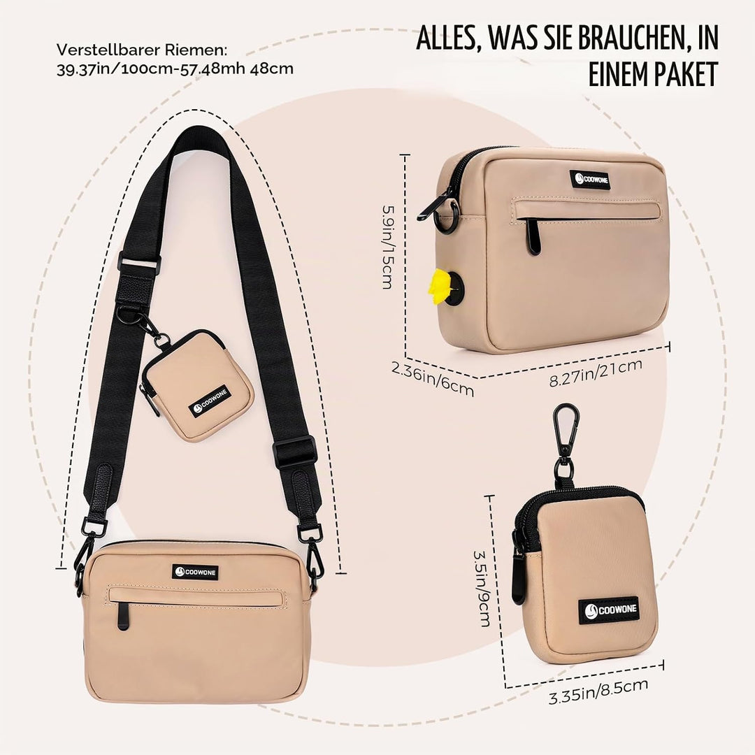 wasserdichte Leckerlibeutel für Hunde, Dog Walking Bag, integrierter Kotbeutelspender, verstellbare