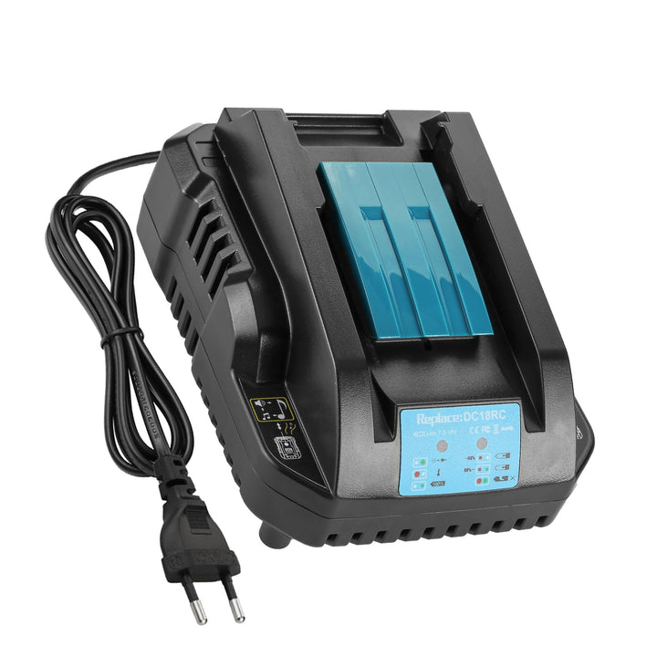 Schnellladegerät DC18RC Ersatz für Makita 14,4V/18V Ladegerät