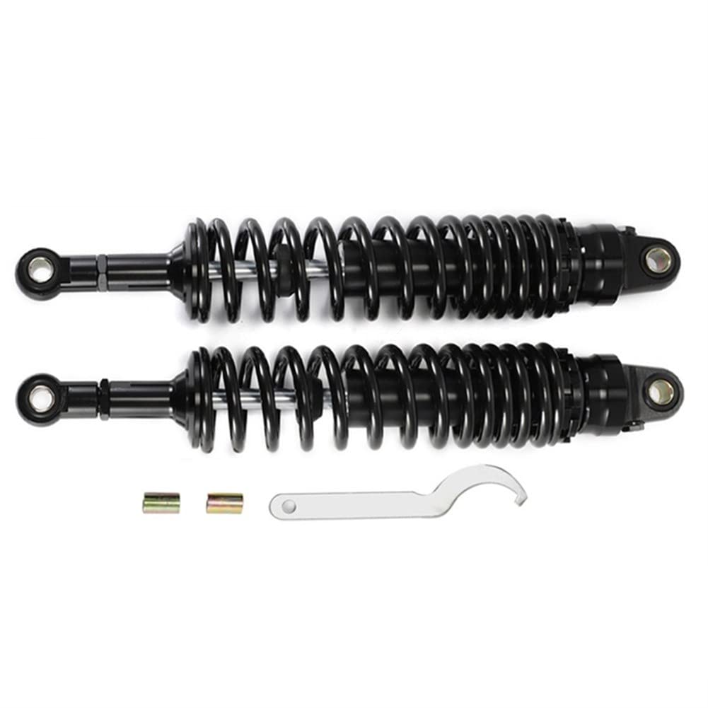 Hegeiisy 380mm 14.96 Zoll 8mm Feder Universal Motorrad Stossdämpfer Hinterradaufhängung ATV Quad Sco