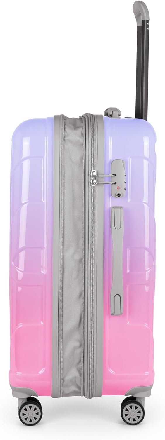 suitline - Hartschalen-Koffer Koffer Trolley Rollkoffer Reisekoffer, TSA, 66 cm, ca. 58 Liter, PC gl