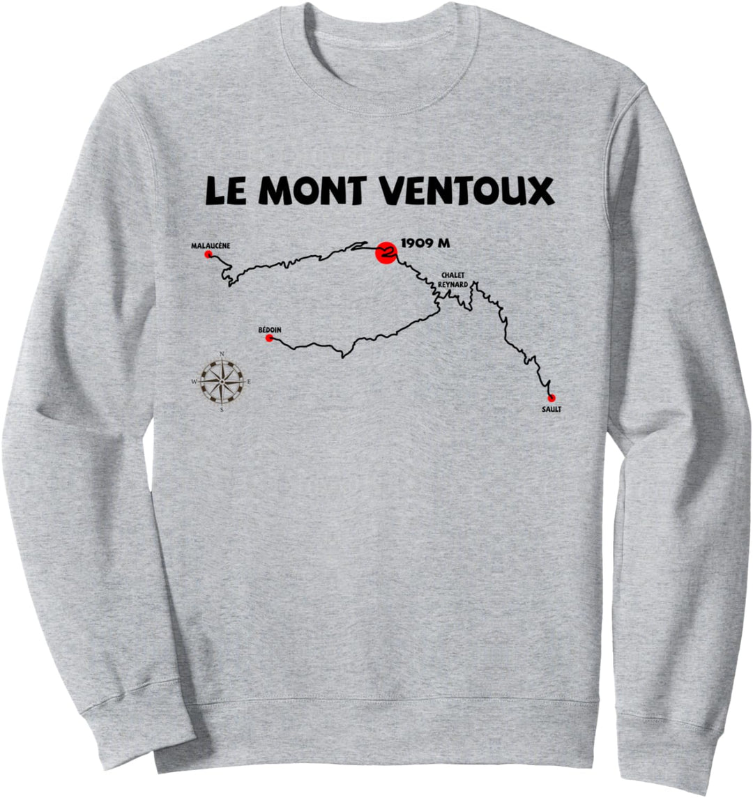 Le Mont Ventoux Serpentinen France Radsport Sweatshirt