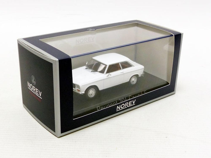 Norev-304 S Coupe 1973 Peugeot Miniatur-Fahrzeug, Weiss, Massstab 1:43