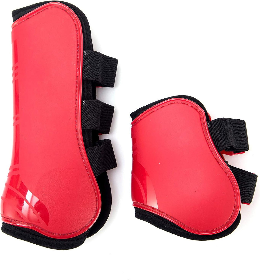 Merauno® Gamaschen Pferde 4er Set Sehne Schützer Fetlock Pferdesprungschutz Vorne Hinter Paar Robust