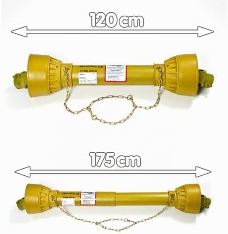 DEMA Gelenkwelle/Zapfwelle 120-175 cm 6 Zähne 1 3/8