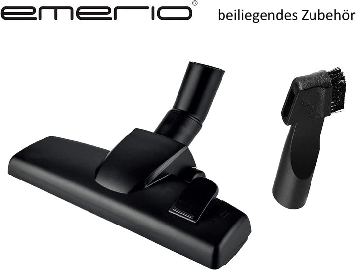 Emerio Staubsauger Zyklon 2in1 Hand- & Bodensauger mit starken 600 Watt, HEPA Filter, kraftvoller 17