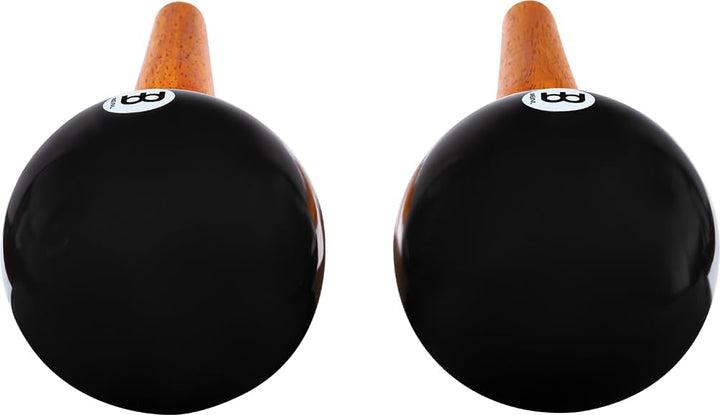 Meinl Percussion PM1BK Plastik Maracas mit Holzgriffen, 27 cm Länge, schwarz Studio, Studio