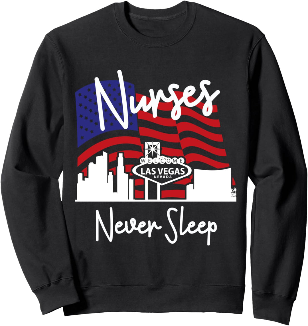 Krankenschwester Reise Lustige Krankenschwestern schlafen Sweatshirt