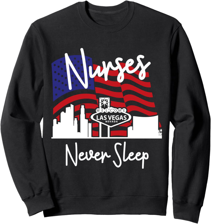 Krankenschwester Reise Lustige Krankenschwestern schlafen Sweatshirt