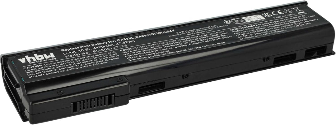 vhbw Akku kompatibel mit HP ProBook 640, 640 G0, 640 G1, 645, 645 G0, 645 G1, 650 G0, 650 G1, 655 No