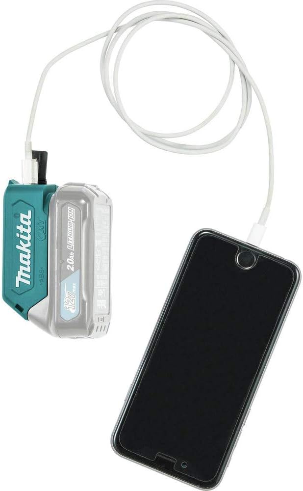 Makita DEAADP08 USB Adapter für 10,8V/12V max. für Li-Ion Akkus Schwarz