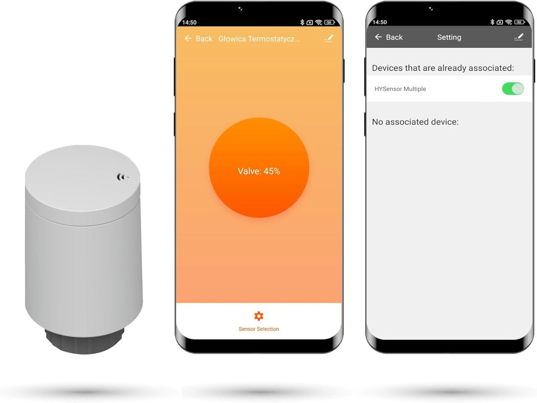 Automat-on Set für Fussbodenheizung mit 8X Smart Heizkörperthermostat und Zigbee Thermostat Fussbode