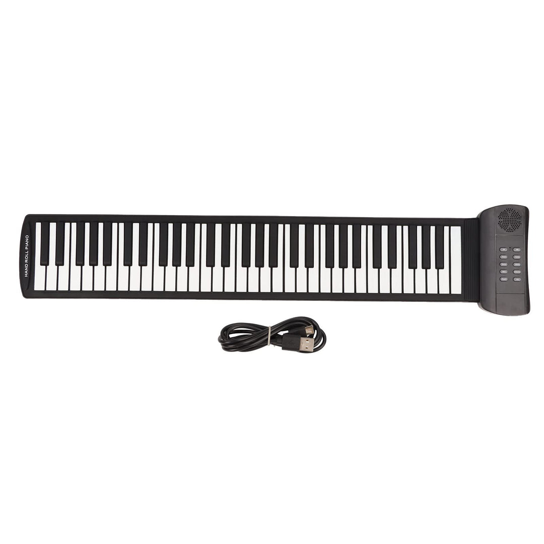 Roll Up Piano, 61 Tasten Tragbares Elektronisches Keyboard Faltbares Bluetooth MIDI Keyboard Piano f