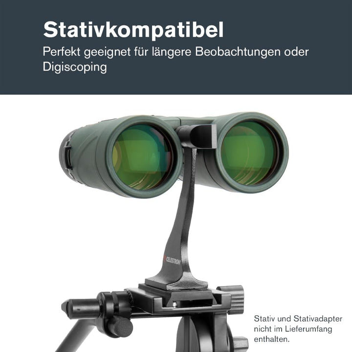 Celestron 71332 Nature DX 8 x 42 mm Ferngläser mit mehrfach vergütete Linse, BaK-4 Prismenlinse und