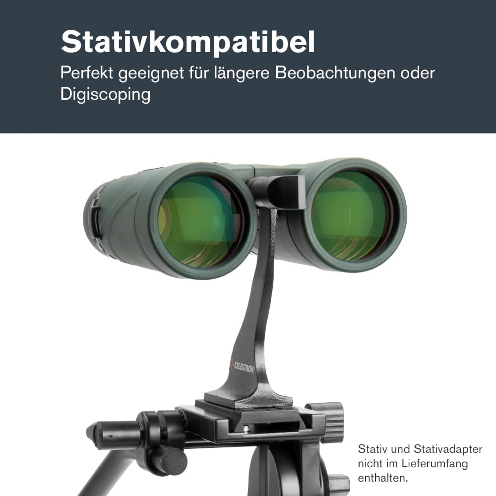 Celestron 71333 Nature DX 10 x 42 mm Ferngläser mit mehrfach vergüteter Linse, BaK-4 Prismenlinse un