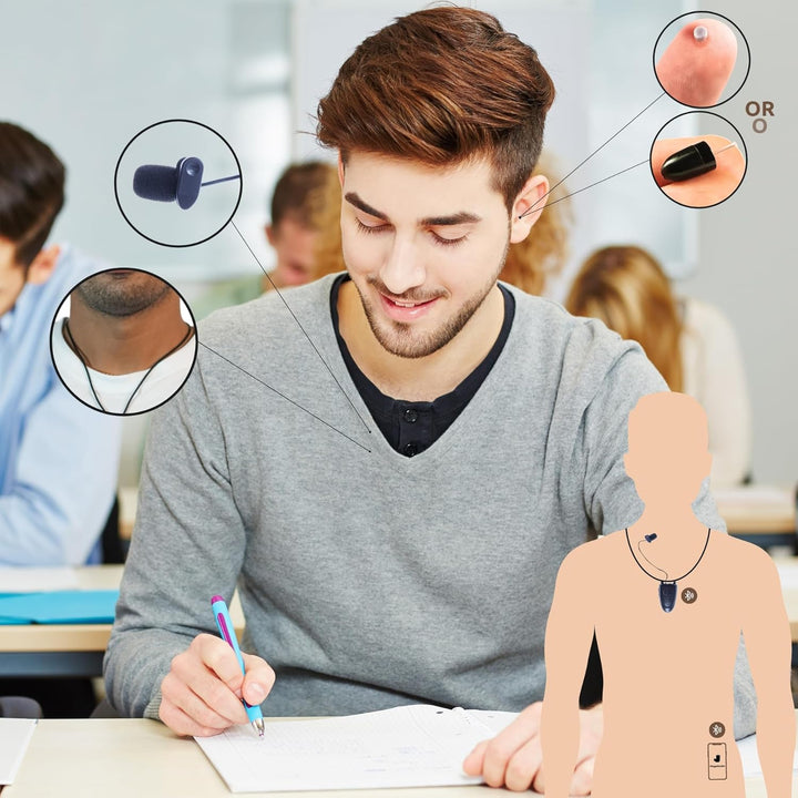 PingaOculto Spion Kopfhörer Bluetooth Prüfung Mini Nano Unsichtbare Kopfhörer für Handy Mikrofon Kab