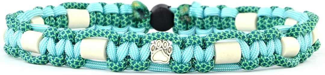EM-Keramik-Halsband für Hunde & Katzen - Massanfertigung EM-Band Original US-Paracord (61-70 cm, Min
