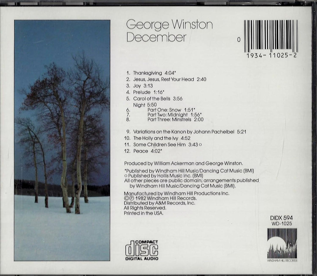 December, Audio-CD