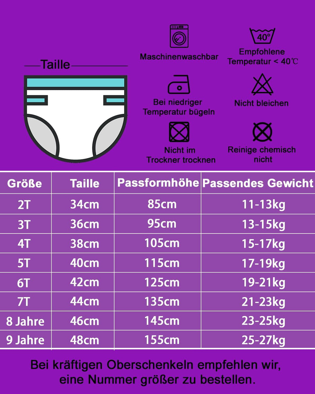 FLYISH Direct Trainingshose für Jungen, weich und saugfähig, 6-lagiger Stoff, 100% Baumwolle, 4 Pack