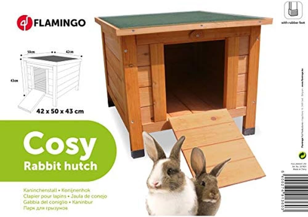 Karlie Schlafhütte Holz Kaninchen Cosy L: 42 cm B: 50 cm H: 43 cm