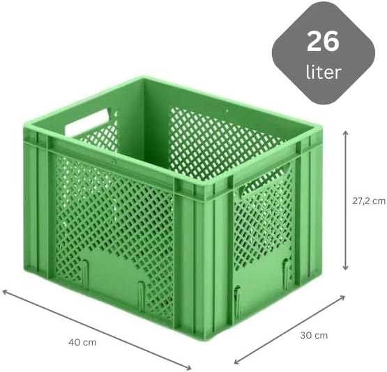 PROREGAL CHEFGASTRO SuperSparSet 10x Eurobehälter Obst- und Gemüsekasten | HxBxT 27,2x30x40cm | 26 L