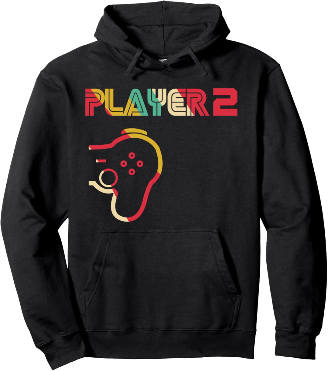 Player 2 Right Half Gamepad Cool Video Game Player Gift Pullover Hoodie