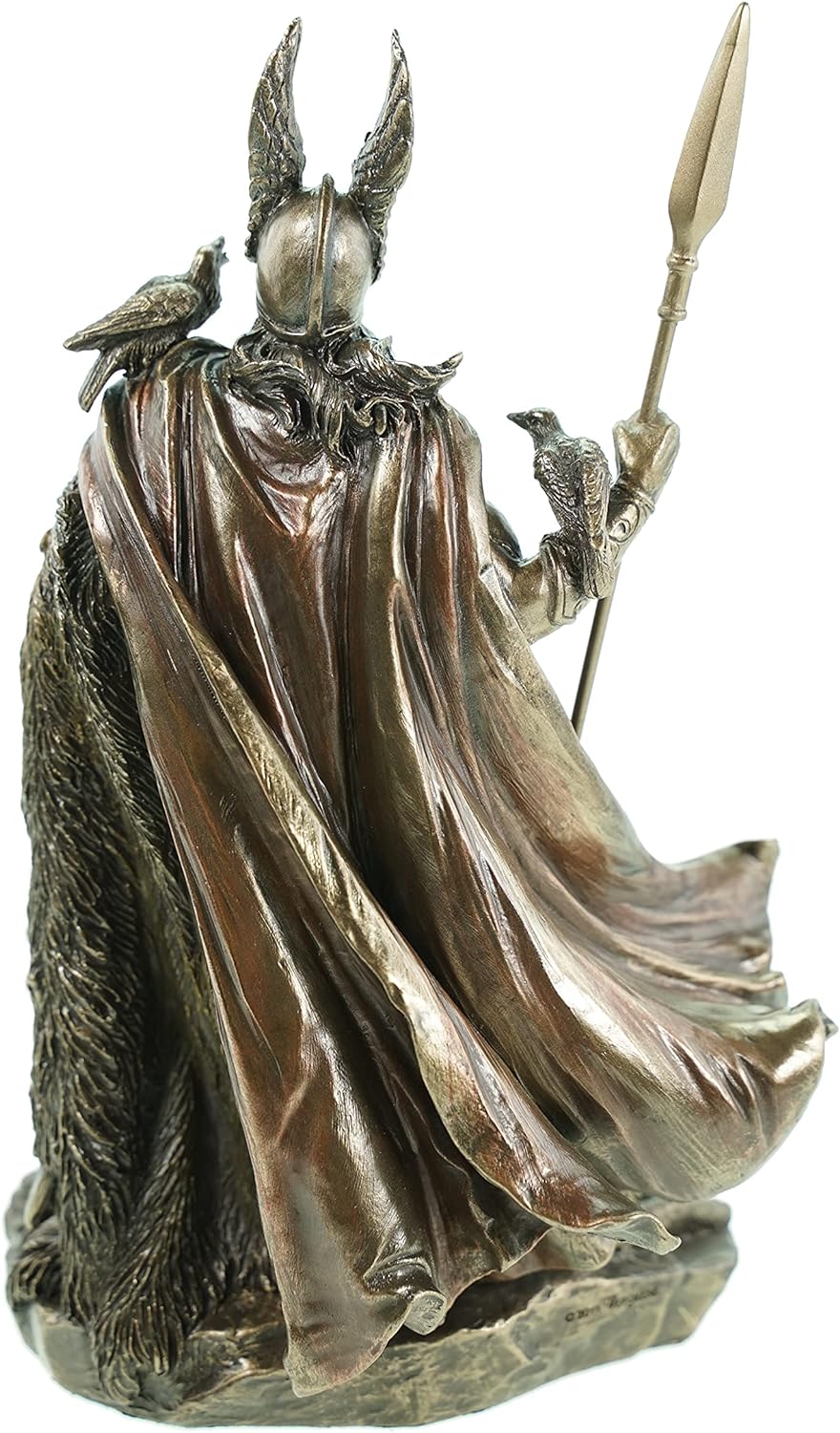 Veroneses Figur Odin Germanischer Gott Wodan bronziert nordische Götter