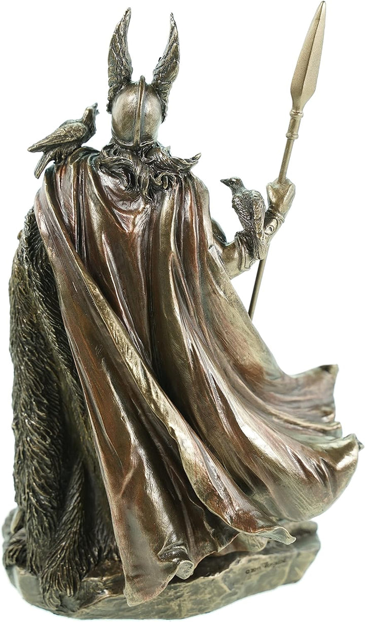 Veroneses Figur Odin Germanischer Gott Wodan bronziert nordische Götter