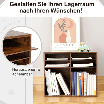 GUUSII HOME Schreibtischablage 12 Fächern Schreibtisch-Organizer Briefablage Stapelbar Ablagesystem
