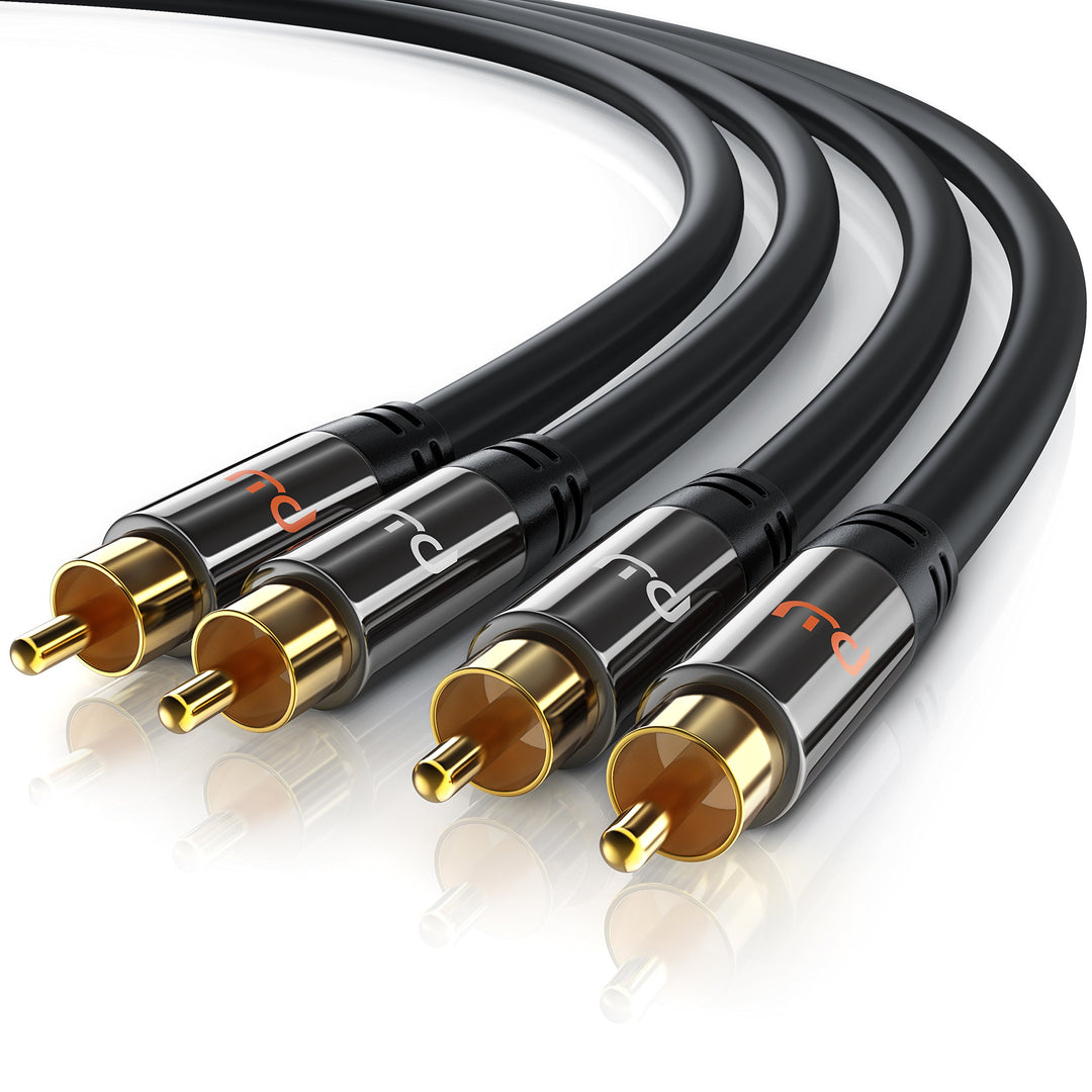 Audiokabel 2 x RCA Cinch auf 2 x RCA Cinch, aus Spanien 2m, 2m