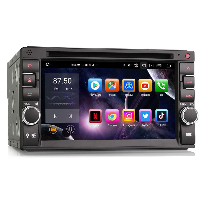 Erisin Acht-Kern 4GB+64GB Android 14 Universal Autoradio 2Din Für Nissan mit GPS Navigation Unterstü