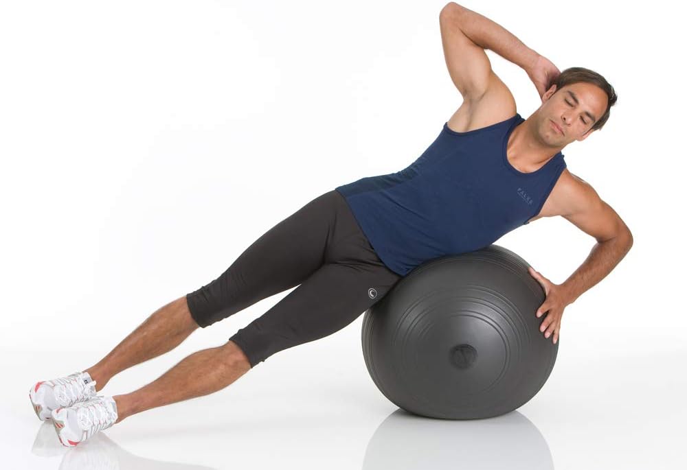 Togu Gymnastikball Powerball Challenge ABS (Berstsicher), silber, 55 - 65 cm
