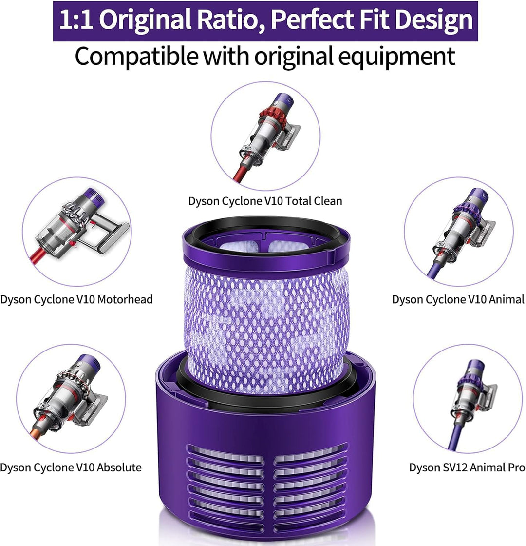 morpilot Filter für Dyson 2 Stück Ersatzfilter für Dyson V10 SV12 Cyclone Animal Absolute Staubsauge