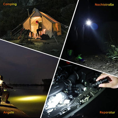 Wurkkos TS11 Mini Taschenlampe LED, 2000 Lumen Klein Taschenlampen SFT40 Led mit RGB Auxiliary,Max T