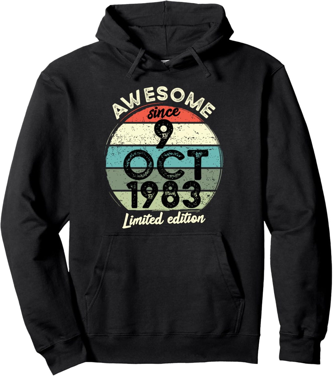 40 Year Old Birthday T-Shirt 9. Oktober 1983 40. Geburtstag Pullover Hoodie