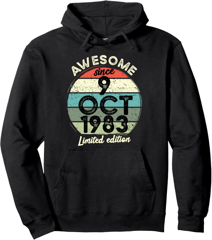 40 Year Old Birthday T-Shirt 9. Oktober 1983 40. Geburtstag Pullover Hoodie
