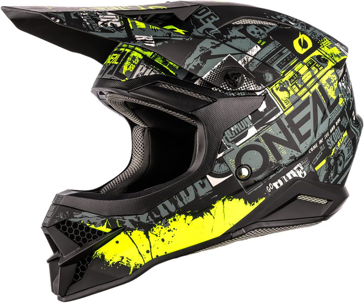 O'NEAL | Motocross-Helm | MX Enduro Motorrad | ABS-Schale, Sicherheitsnorm ECE 22.05, Lüftungsöffnun
